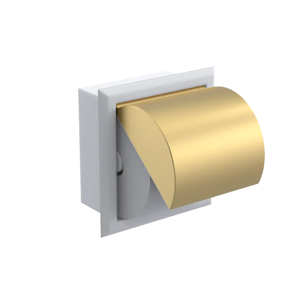 Rubinet RECESSED TOILET PAPER HOLDER White