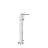 Baril Floor-mounted tub filler with hand shower