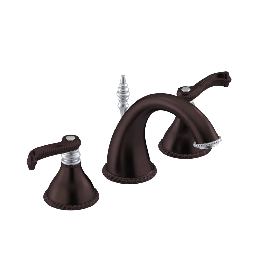 Rubinet Widespread Lav. Set. (less drain) Oil Rubbed Bronze