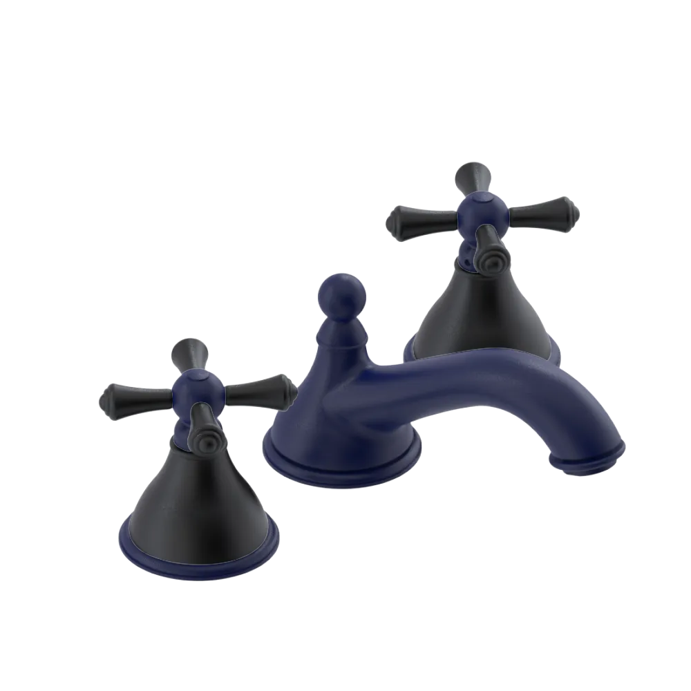 Rubinet Widespread Lav. Set. (less drain) Midnight Blue