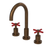 Rubinet Widespread Kitchen Set with LaSalle Spout Tuscan Brass