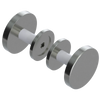Rubinet Shower Door Knob (set) Satin Nickel