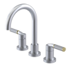 Rubinet Widespread Lav. Set. (less drain) Satin Chrome