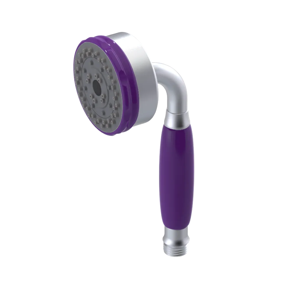 Rubinet 3 Function Hand Held Shower Only Satin Chrome