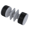 Rubinet Shower Door Knob (set) Matt White