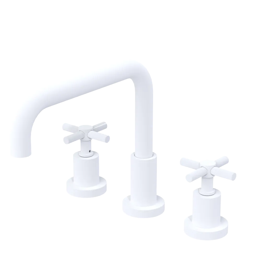 Rubinet Widespread Kitchen Set Matt White