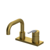Rubinet 4" Centre Single Control Lav. Set. with Genesis spout (less drain) Antique Brass Matt