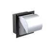 Rubinet RECESSED TOILET PAPER HOLDER Black