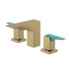 Rubinet Widespread Lav. Set. (less drain) Satin Brass