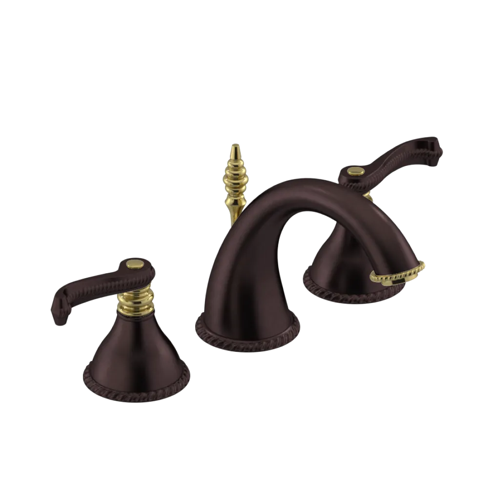 Rubinet Widespread Lav. Set. (less drain) Oil Rubbed Bronze