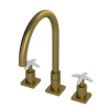 Rubinet Widespread Kitchen Set Antique Brass Matt