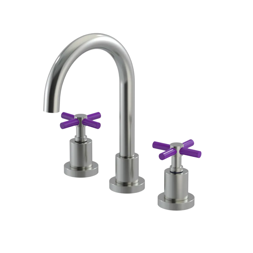 Rubinet Widespread Lav. Set. (less drain) Satin Nickel