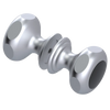 Rubinet Shower Door Knob (set) Satin Chrome