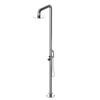 Rubinet Pressure Balance Outdoor Shower with Hand Held Shower & 10" Shower Head - 304 Stainless Steel Polished Nickel