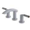 Rubinet Widespread Lav. Set. (less drain) White