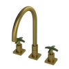 Rubinet Widespread Kitchen Set Antique Brass Matt