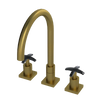 Rubinet Widespread Kitchen Set Antique Brass Matt