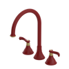 Rubinet Widespread Kitchen Set Maroon