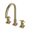 Rubinet Widespread Kitchen Set Satin Brass