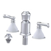 Rubinet Bidet Fitting with Spray, Diverter, and Vacum Breaker (Less Drain) Satin Chrome