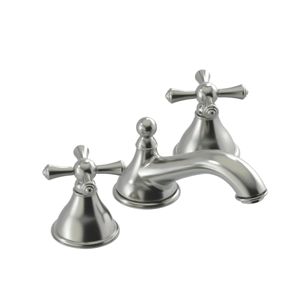 Rubinet Widespread Lav. Set. (less drain) Satin Nickel