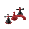 Rubinet Widespread Lav. Set. (less drain) Red