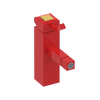 Rubinet Single Control Bidet Fitting (less drain) Red
