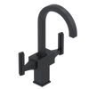 Rubinet Single Hole Dual Handle Lav. Set. (less drain) Matt Black