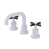 Rubinet Widespread Lav. Set. (less drain) Matt White