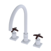 Rubinet Widespread Kitchen Set Matt White