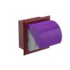 Rubinet RECESSED TOILET PAPER HOLDER Maroon