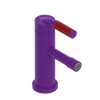 Rubinet Single Control Bidet Fitting (less drain) Purple Haze