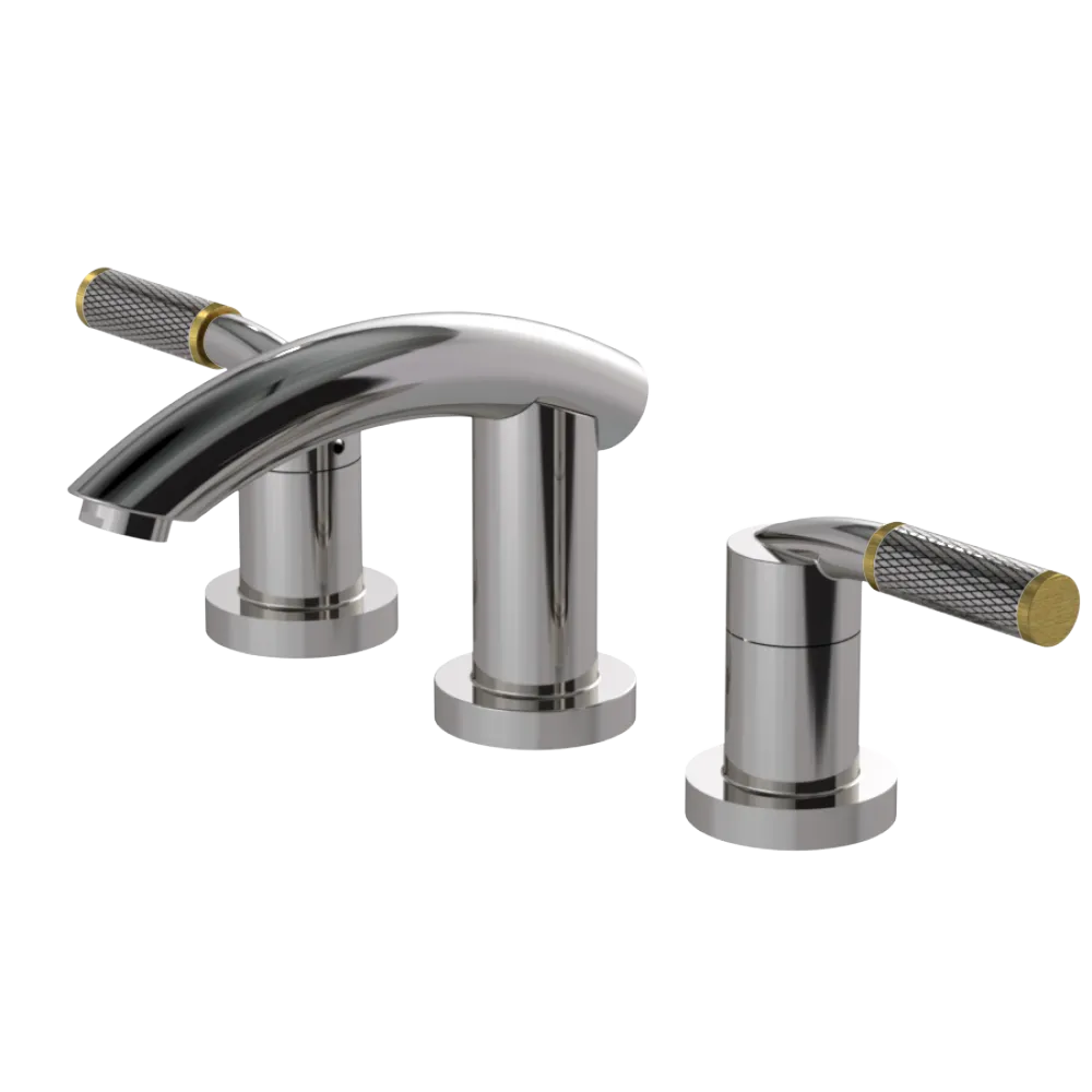 Rubinet Widespread Lav. Set. (less drain) Polished Nickel