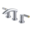 Rubinet Widespread Lav. Set. (less drain) Satin Chrome