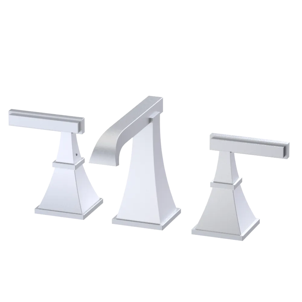 Rubinet Widespread Lav. Set. (less drain) Satin Chrome