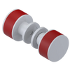 Rubinet Shower Door Knob (set) White