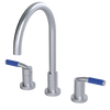 Rubinet Widespread Kitchen Set Satin Chrome