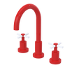 Rubinet Widespread Kitchen Set with LaSalle Spout Red