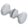 Rubinet Shower Door Knob (set) White