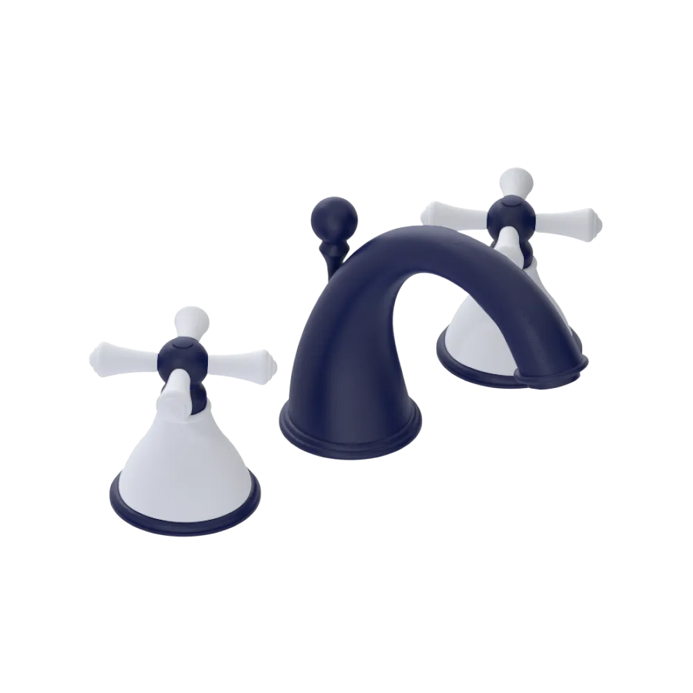 Rubinet Widespread Lav. Set. (less drain) Midnight Blue