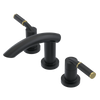 Rubinet Widespread Lav. Set. (less drain) Matt Black