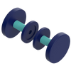 Rubinet Shower Door Knob (set) Midnight Blue