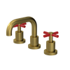 Rubinet Widespread Lav. Set. (less drain) Antique Brass Matt
