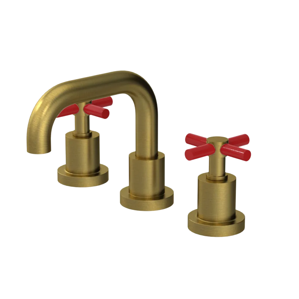 Rubinet Widespread Lav. Set. (less drain) Antique Brass Matt