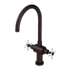 Rubinet Two Handle Single Hole Kitchen Set with LaSalle Spout Oil Rubbed Bronze