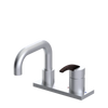 Rubinet 4" Centre Single Control Lav. Set. with Genesis spout (less drain) Satin Chrome