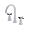 Rubinet Widespread Lav. Set. (less drain) Matt White