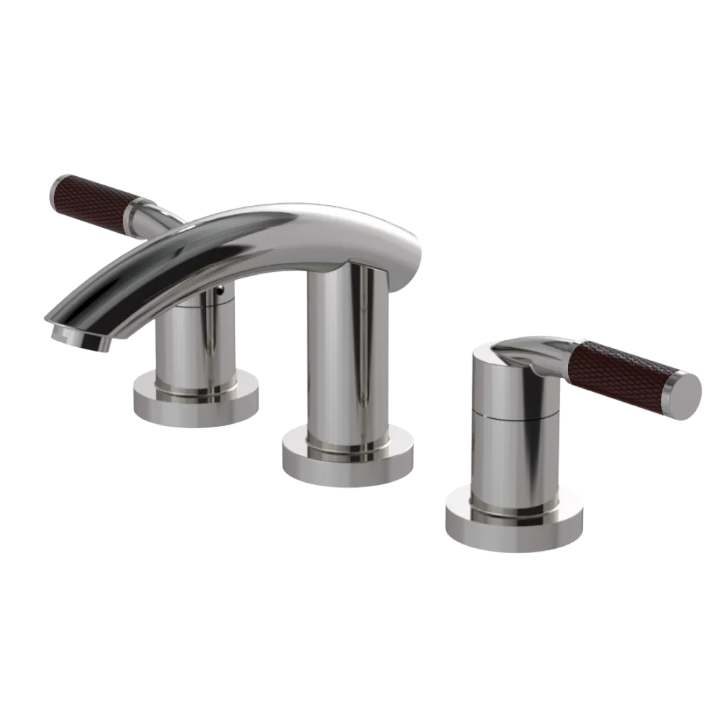 Rubinet Widespread Lav. Set. (less drain) Polished Nickel