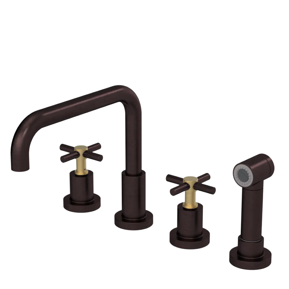 Rubinet Widespread Kitchen Set with Hand Spray Oil Rubbed Bronze