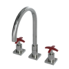 Rubinet Widespread Kitchen Set Satin Nickel